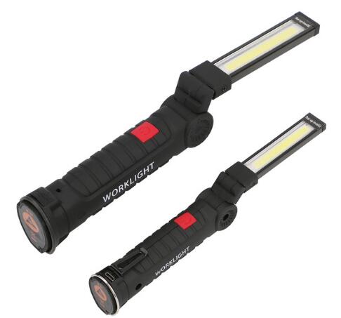 Led Multifunction Flashlight COB LED Multifunction Flashlight Hand Torch With Magnet Hook Built-in ...